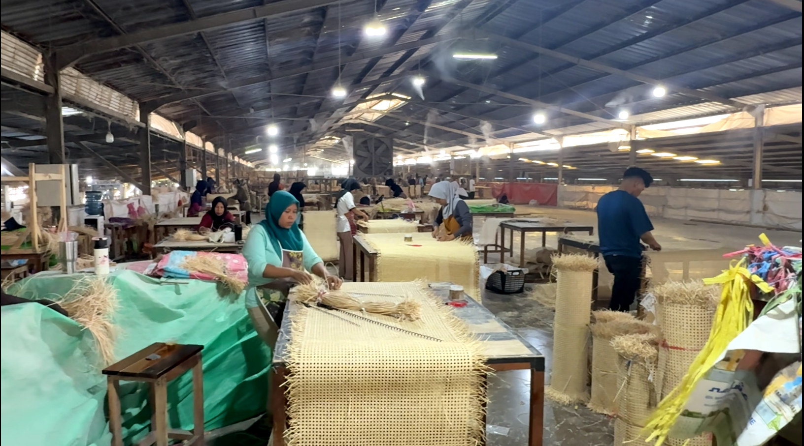 Finished rattan furniture and products