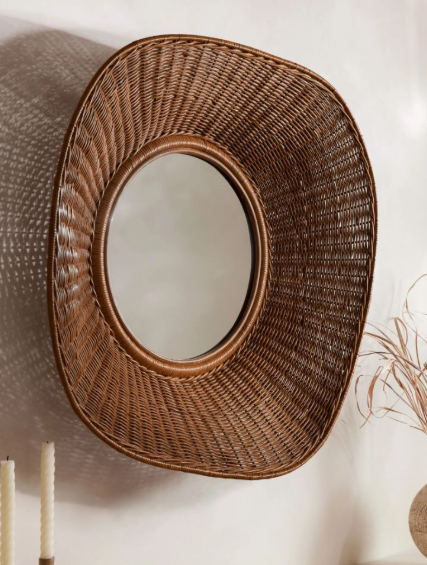 Rattan Mirror