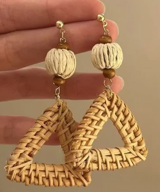 Rattan Earrings